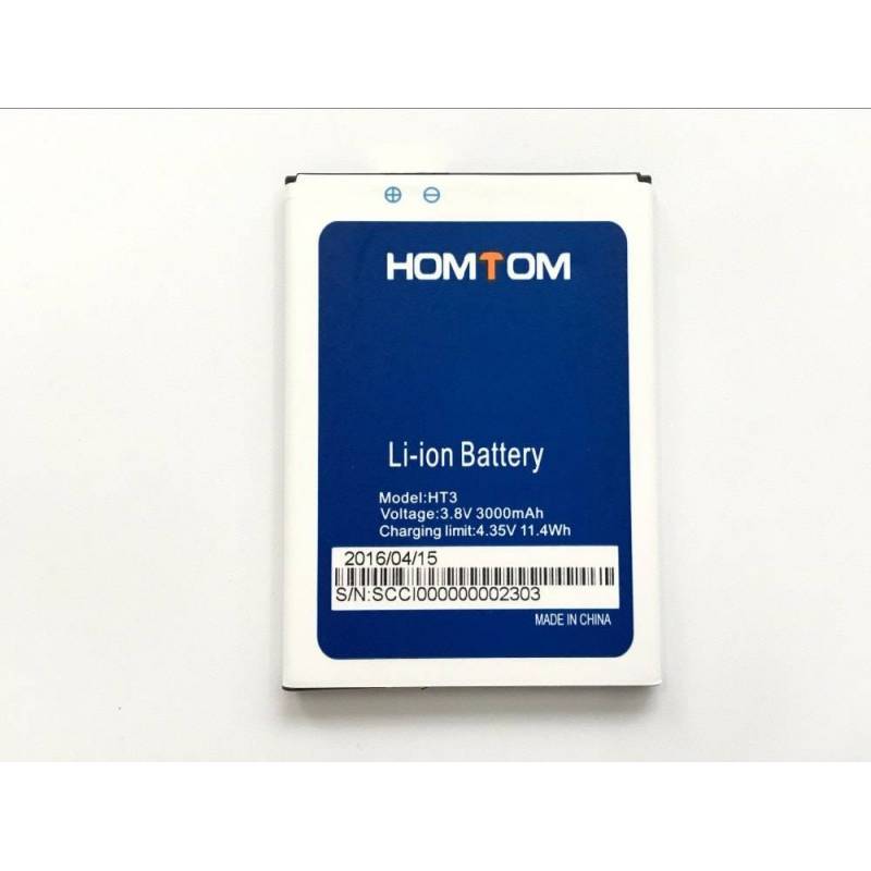 Bateria original 3000mAh de reemplazo para movil chino Homtom HT3