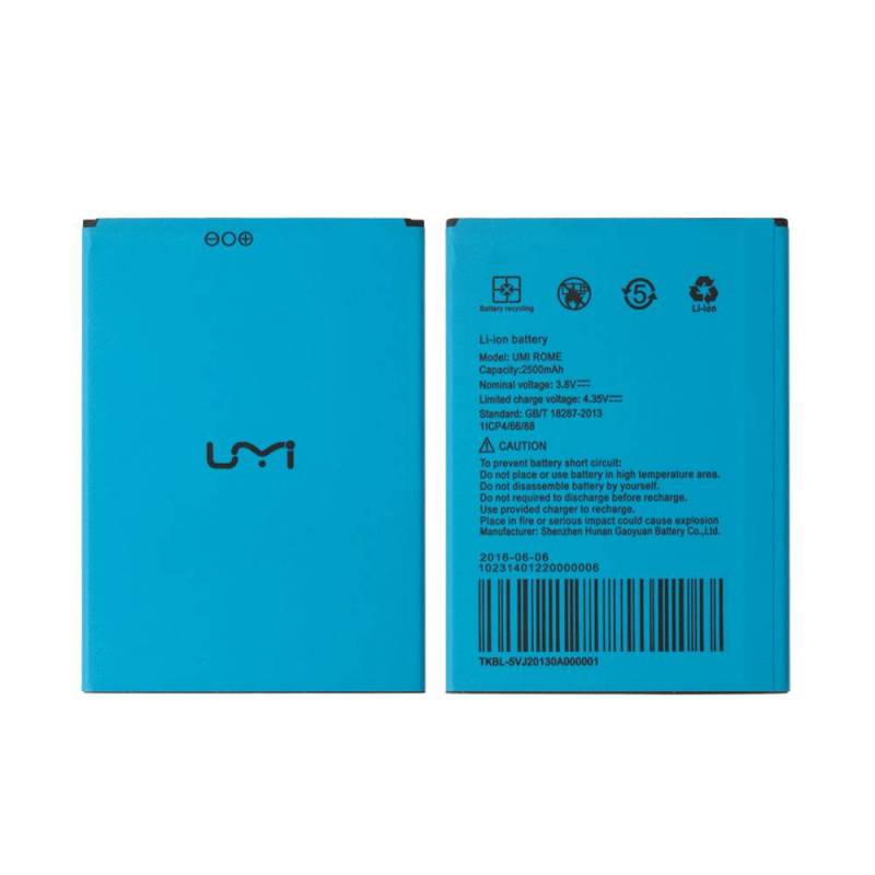 Bateria original de 2500 mAh para movil chino Umi Roma X