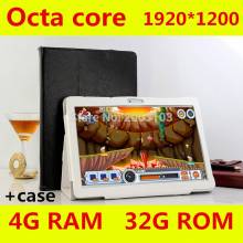 Tablet china de 10 pulgadas 1920*1200 Octa Core 3G con 4 GB RAM 32 GB ROM android 7,0