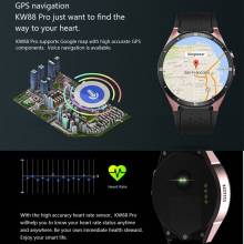 Reloj inteligente deportivo KGG KW88 Pro 3G 1,3 GHz 1 GB 16 gb Wifi GPS Wearable monitor de ritmo cardíaco