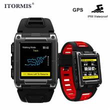 Reloj inteligente GPS IP68 impermeable deporte natación ritmo cardíaco para Android IOS