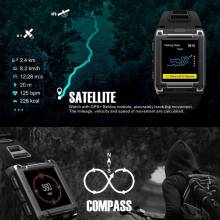 Reloj inteligente GPS IP68 impermeable deporte natación ritmo cardíaco para Android IOS