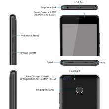 Movil chino Cubot H3 bateria 6000 mAh Android 7,0 MT6737 Quad Core 3 GB RAM 32 GB ROM 13.0MP Fingerprint