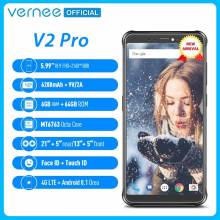 Movil chino Vernee V2 Pro IP68 impermeable pantalla 5.99 FHD Face ID Red Mundial 6 GB 64 GB bateria 6200 mAh