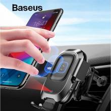 Soporte de coche Baseus para Iphone y Android con carga inalambrica sensor infrarrojos
