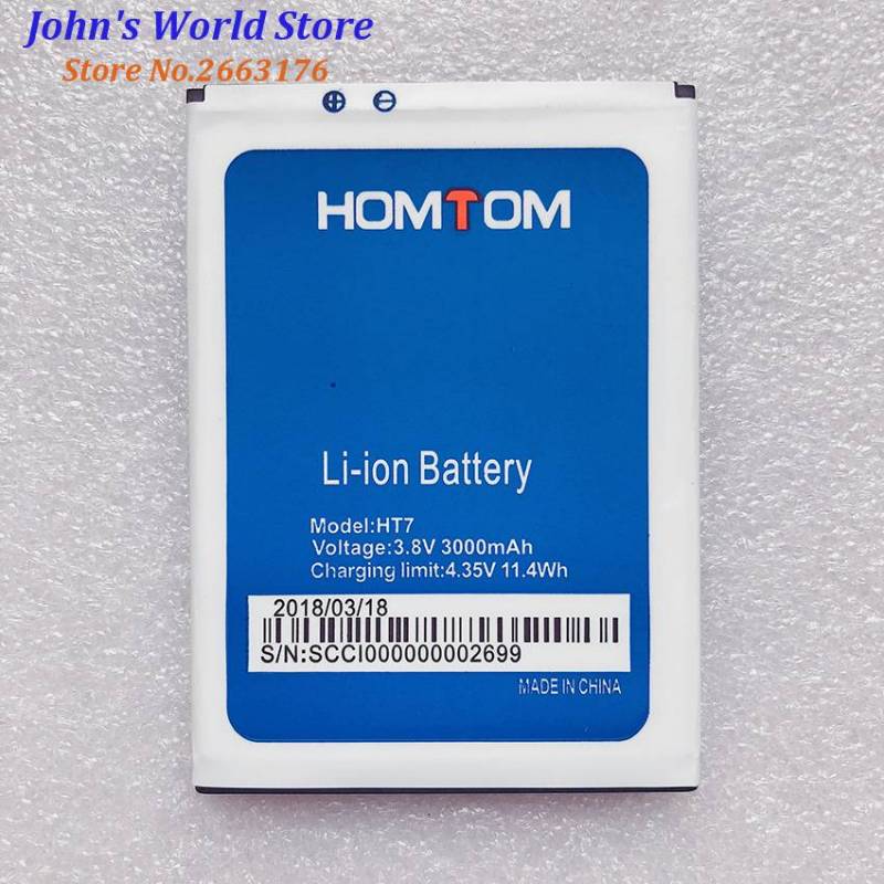 Bateria original de 3000 mAh para movil chino Homtom HT7 y Homtom HT7 Pro 