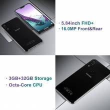 Movil chino DOOGEE N10 pantalla 5.84 camara 16.0MP bateria 3360mAh Android 8.1 4G LTE 3GB RAM 32GB ROM