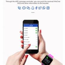 Reloj inteligente con presión arterial impermeable monitor de ritmo cardíaco fitness para Android e IOS
