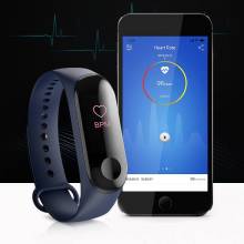 Pulsera inteligente china con monitor de ritmo cardíaco presión arterial fitness para android y IOS