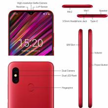 Movil chino UMIDIGI F1 Android 9,0 pantalla 6,3" FHD + 128GB ROM 4 GB RAM Helio P60 bateria 5150 mAh 16MP + 8MP