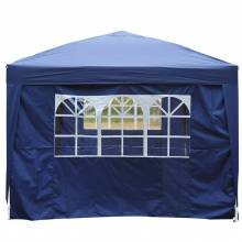 Carpa de 6x3 m plegable en acordeon 4 paneles laterales 2 cortinas + bolsa de transporte