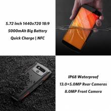 Movil chino LEAGOO X-Rover IP68 impermeable pantalla 5,72" 4G con 6 GB 128 GB MTK6763 13MP bateria 5000 mAh