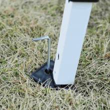 Carpa para terraza jardín en color blanco en poliéster tubos de acero