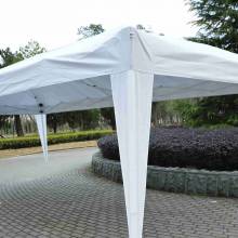 Carpa para terraza jardín en color blanco en poliéster tubos de acero