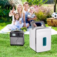 Fuente de alimentacion Suaoki 400Wh solar inversor de CA y CC toma de encendedor dispositivos electrónicos y arranque coche