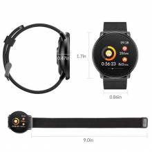 Reloj inteligente Azorex impermeable para deportes IP67 redondo actividad pulsera correa de silicona o Metal