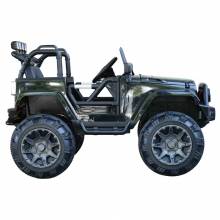 Bonito coche eléctrico estilo todoterreno con mando a distancia MP3 Batería 12V hasta 30 kg de carga
