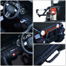 Bonito coche eléctrico estilo todoterreno con mando a distancia MP3 Batería 12V hasta 30 kg de carga