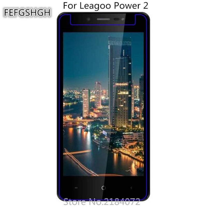 2 unidades de protector de pantalla vidrio templado de alta calidad para movil chino Leagoo Power 2 