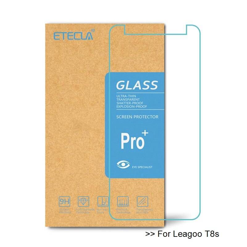 2 unidades de protector de pantalla vidrio templado de alta calidad para movil chino Leagoo T8s 