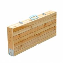 Mesa de madera plegable para camping picnic playa con 4 asientos y agujero de sombrilla
