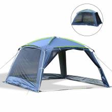 Preciosa carpa plegable para camping color azul oscuro 360x355x215cm