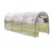 Invernadero de Plastico estilo caseta con medidas 350x200x200cm en acero para cultivo plantas