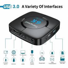 Tv Box con Android 9,0 4G 64G 6K Youtube Asistente de Google 3D Video receptor de TV, Wifi, Bluetooth
