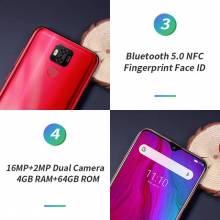 Movil chino Ulefone Power 6 bateria 6350mAh Android 9,0 Helio P35 Octa Core 4GB RAM 64GB ROM pantalla 6,3 " NFC 4G