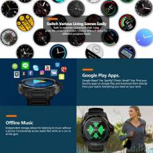 Reloj inteligente Zeblaze THOR 5 con doble sistema híbrido 1,39" AOMLED 454*454p x 2GB + 16GB 8.0MP cámara frontal