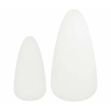 Conjunto de mesas de centro 2 unidades madera maciza de pino en color blanco