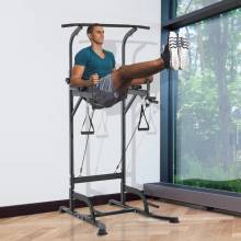 Máquina de Musculación Multiestación 5 en 1 Ejercicios Dip Pull-up Flexiones y Abdominales