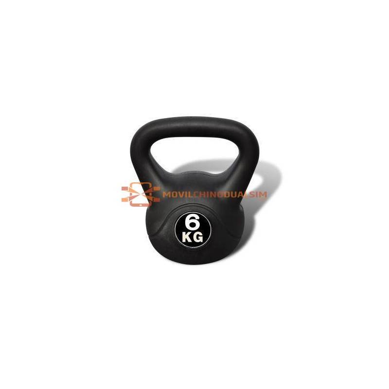 Fantastica Pesa rusa kettlebell 6 kg en color negro