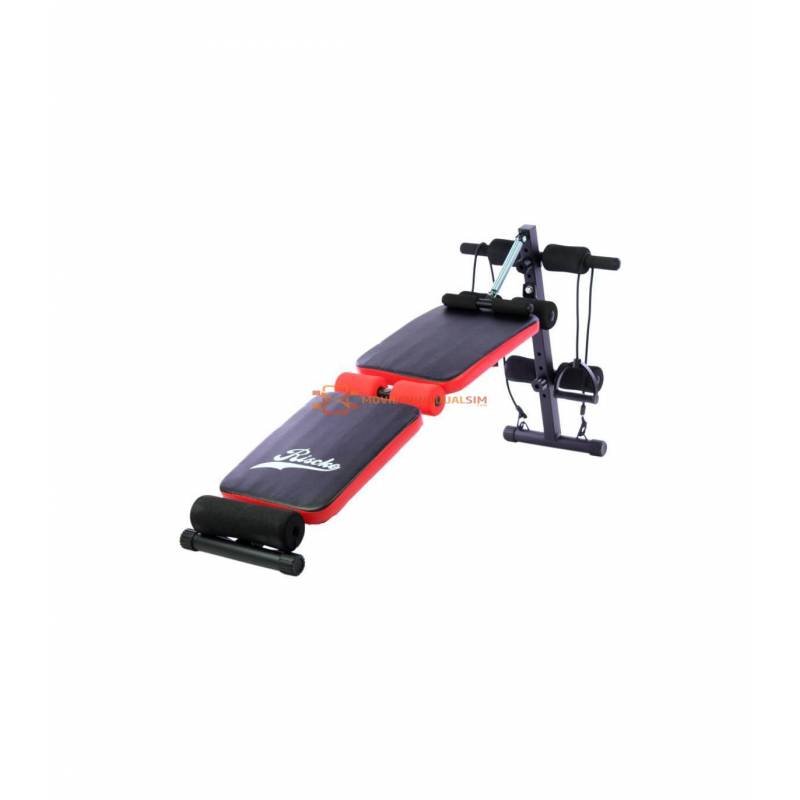 Gran Banco de abdominales plegable con cables de resistencia