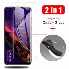 2 Unidades de protector de pantalla vidrio templado de alta calidad para movil chino Doogee N20+funda