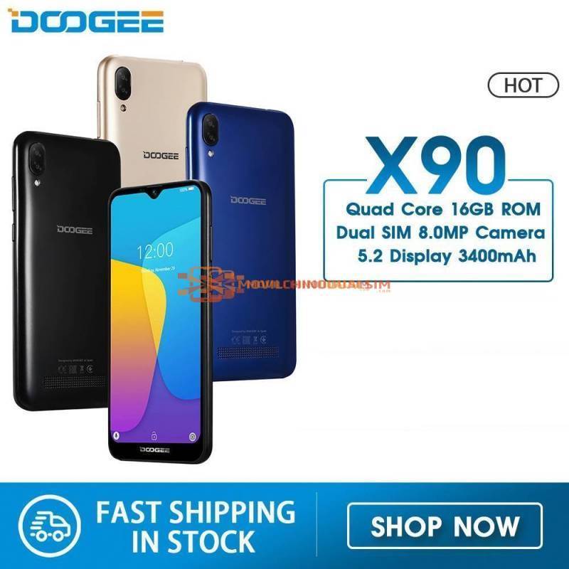 Movil chino DOOGEE X90 pantalla 6,1" Quad Core 16GB ROM bateria 3400mAh Dual Sim