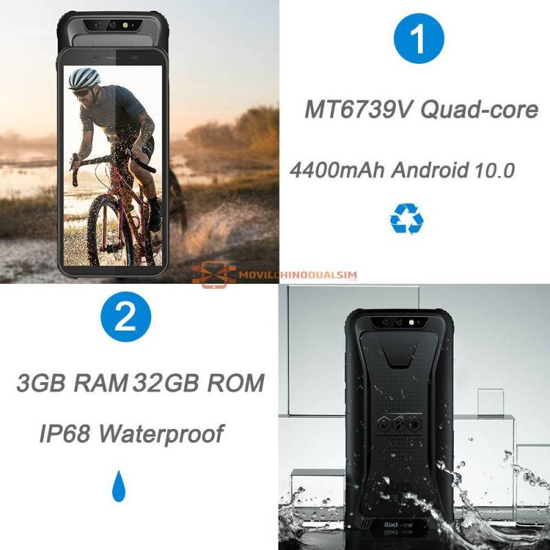 Smartphone Blackview BV5500 - Android 10 - 32 Go, 3 Go RAM - 4G - Occasion