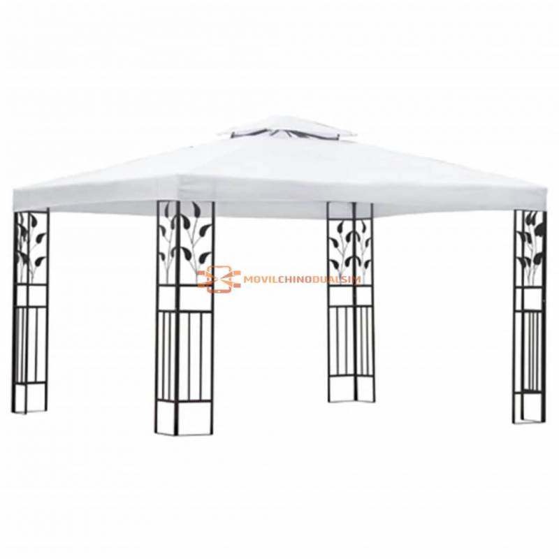 Fantastica Carpa cenador blanco de 3x4 m con un diseño actual para celebraciones