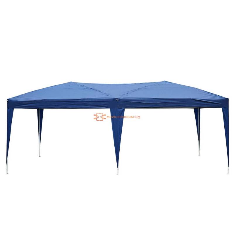 Carpa para terraza jardín en color blanco en poliéster tubos de acero