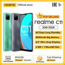 Movil chino Realme C11 pantalla 6,5" bateria 5000mAh hasta 40 días en modo de reposo 3 ranuras para tarjetas