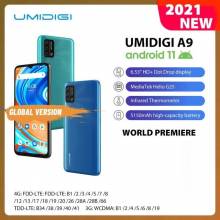 Movil chino UMIDIGI A9, versión global, Android 11, camara de 13MP, Helio G25, ocho núcleos, 6,53" bateria 5150mAh