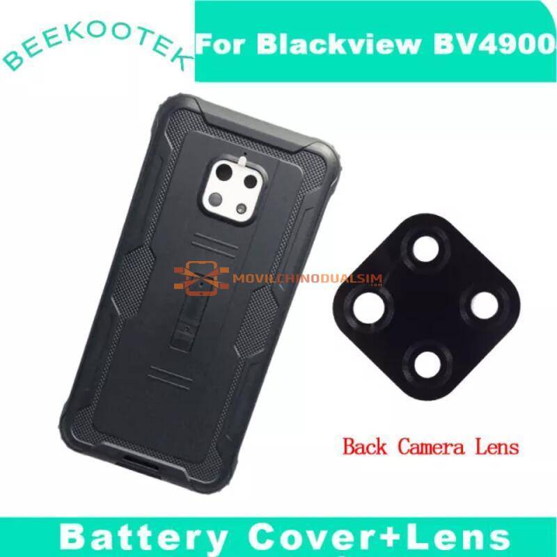 Tapa trasera original de bateria y lente camara para movil chino Blackview Bv4900