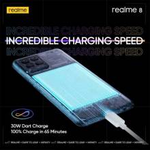 Movil chino Realme 8 Helio G95 pantalla 6,44 " AMOLED bateria de 5000mAh 30W de carga