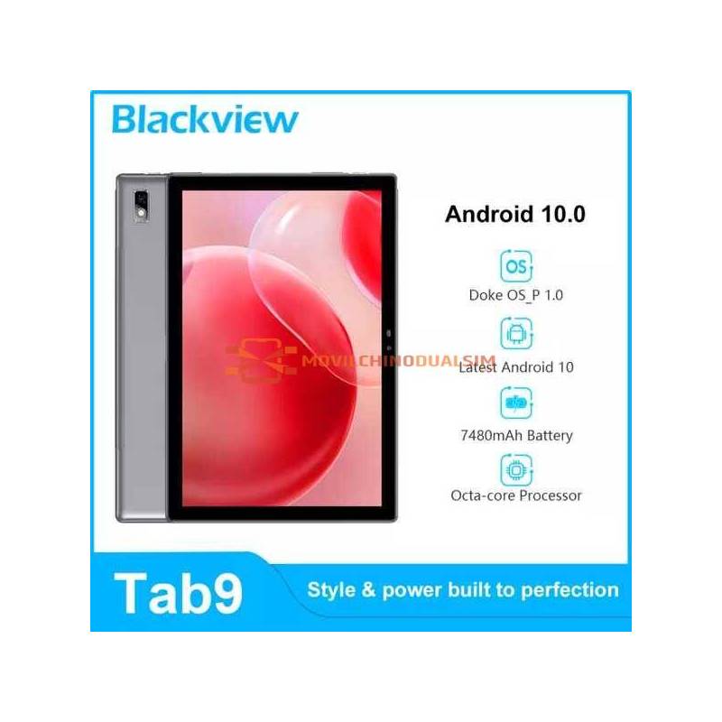 Tablet china Blackview Tab 9 Android 10 pantalla 10,1 "4GB + 64GB Octa Core 1,8 GHz 13MP WiFi y Bluetooth 4G bateria 7480mAh