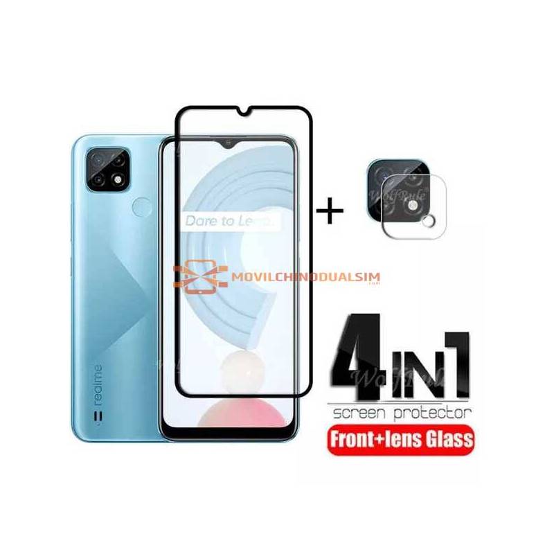4 en 1 Unidades de protector de pantalla vidrio templado de alta calidad para movil chino Realme C21