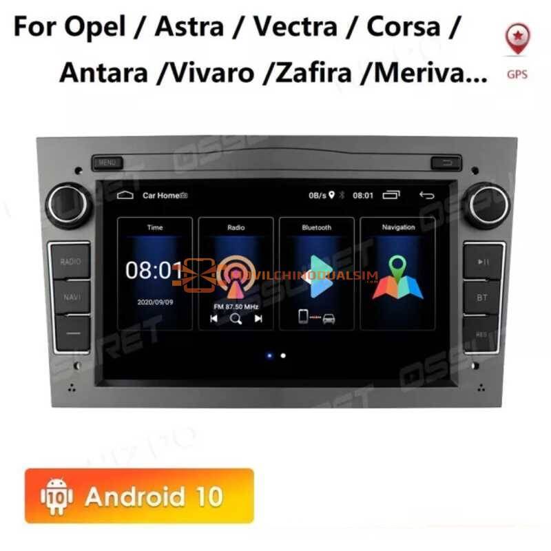 Reproductor multimedia Android 10 2 DIN GPS para coche para opel Astra H G J Vectra Antara Zafira Corsa Vivaro Meriva Veda