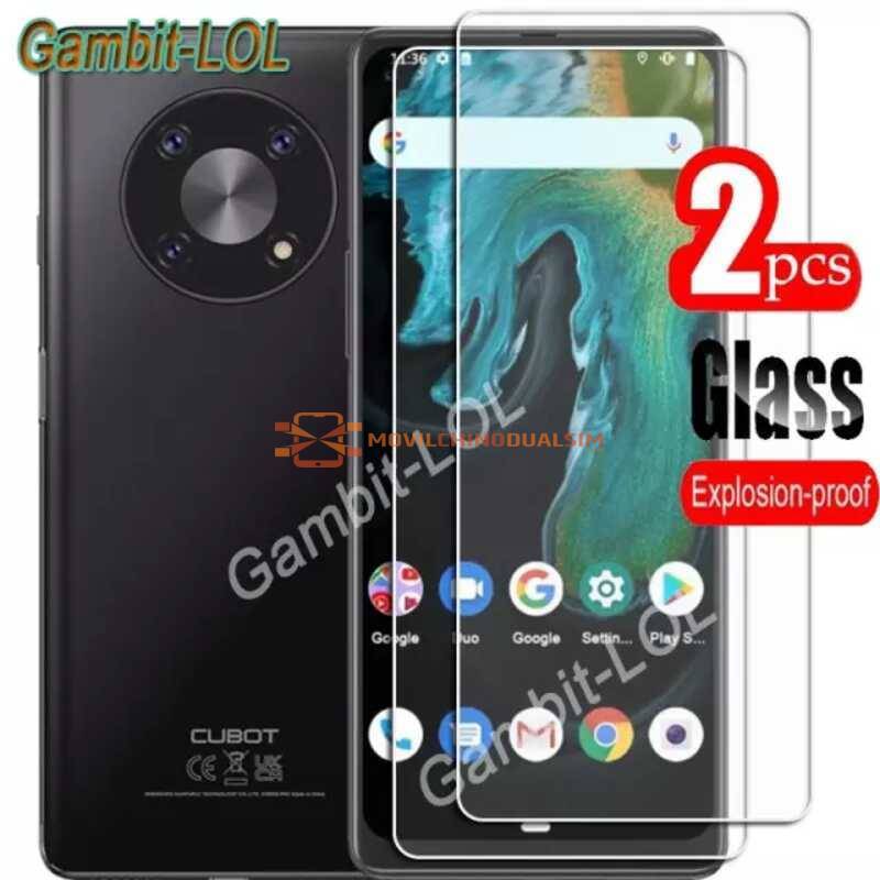 2 Unidades de protector de pantalla vidrio templado de alta calidad para movil chino Cubot Max 3