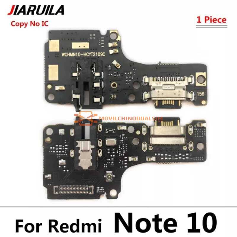 Repuesto placa USB cargador de enchufe para movil chino Xiaomi Redmi Note 10