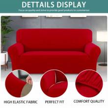 Fundas ajustables elásticas para sofá y para sillón de 1, 2, 3 y 4 plazas diferentes colores