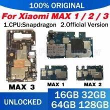 Repuesto placa base original de reemplazo para Xiaomi MI Max 3 64G/128G con Chips completos, sistema operativo Android